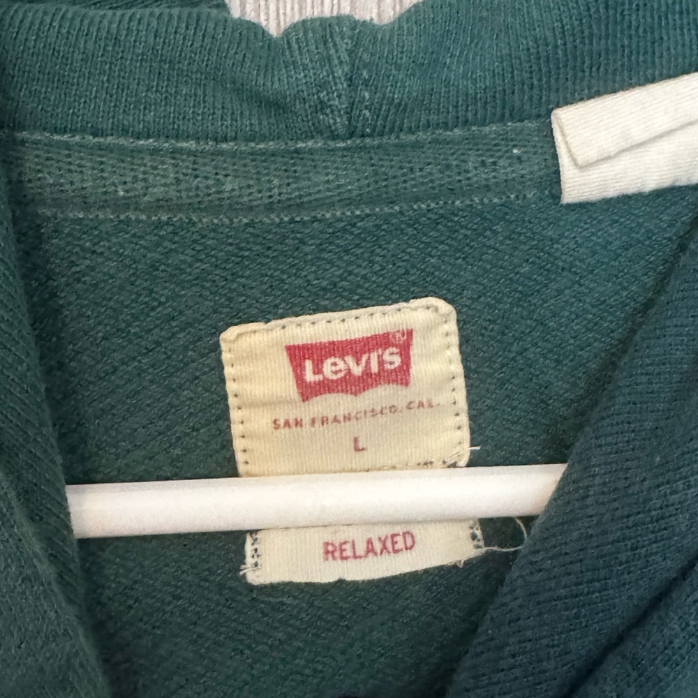 Levi's Green Hoodie with Purple and Yellow Accents - Picture 2 of 2